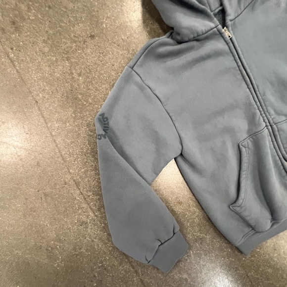 SET ACTIVE WOMEN'S LONG SLEEVE ZIP-UP HOODIE, SIZE SMALL, BLUE - Picture 6 of 9